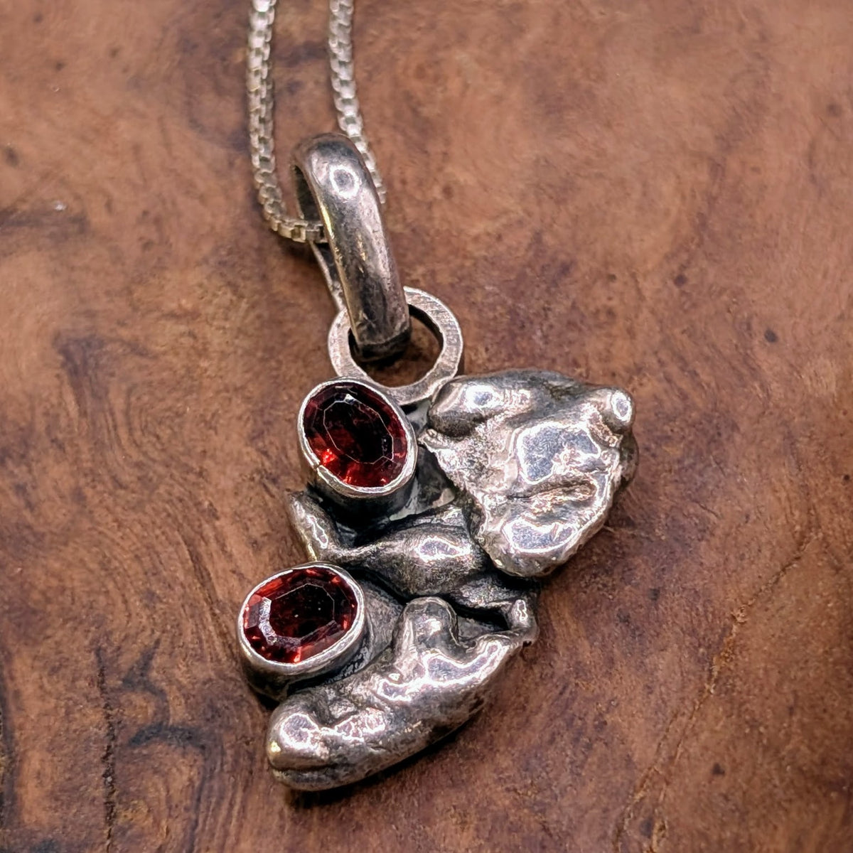 Sterling Silver Garnet Necklace