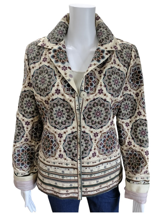 Johnny Was Biya embroidered jacket Size M