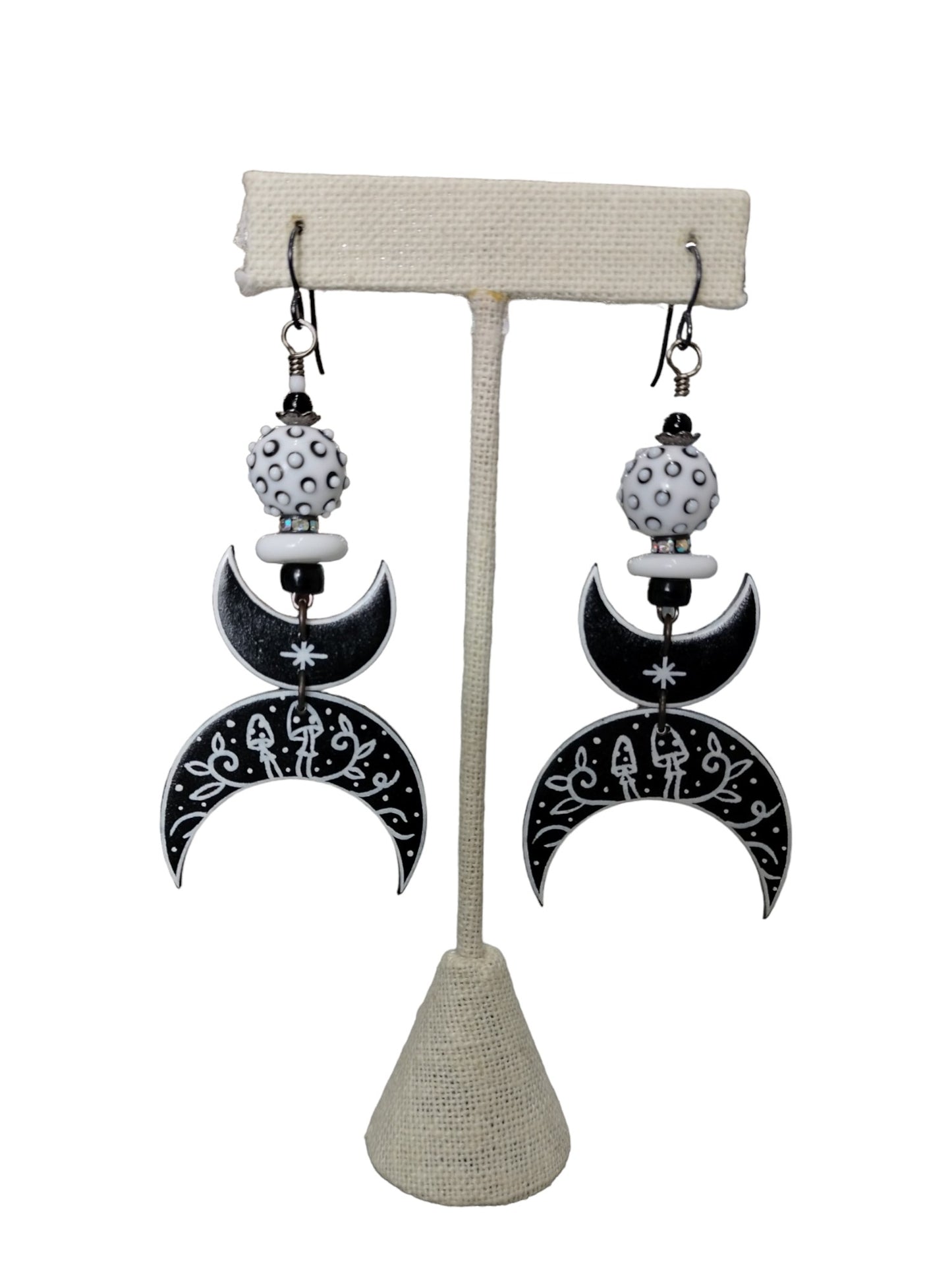 Phases of the Moon artisan crafted earrings -hypoallergenic posts