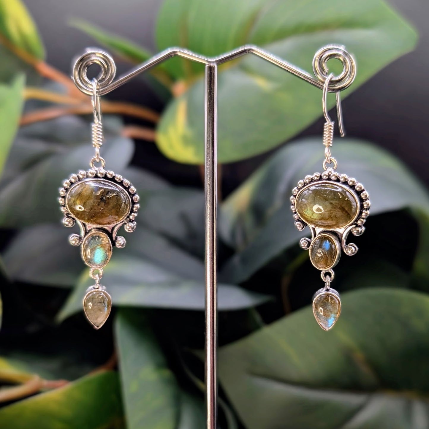 Labradorite & Moonstone Earrings