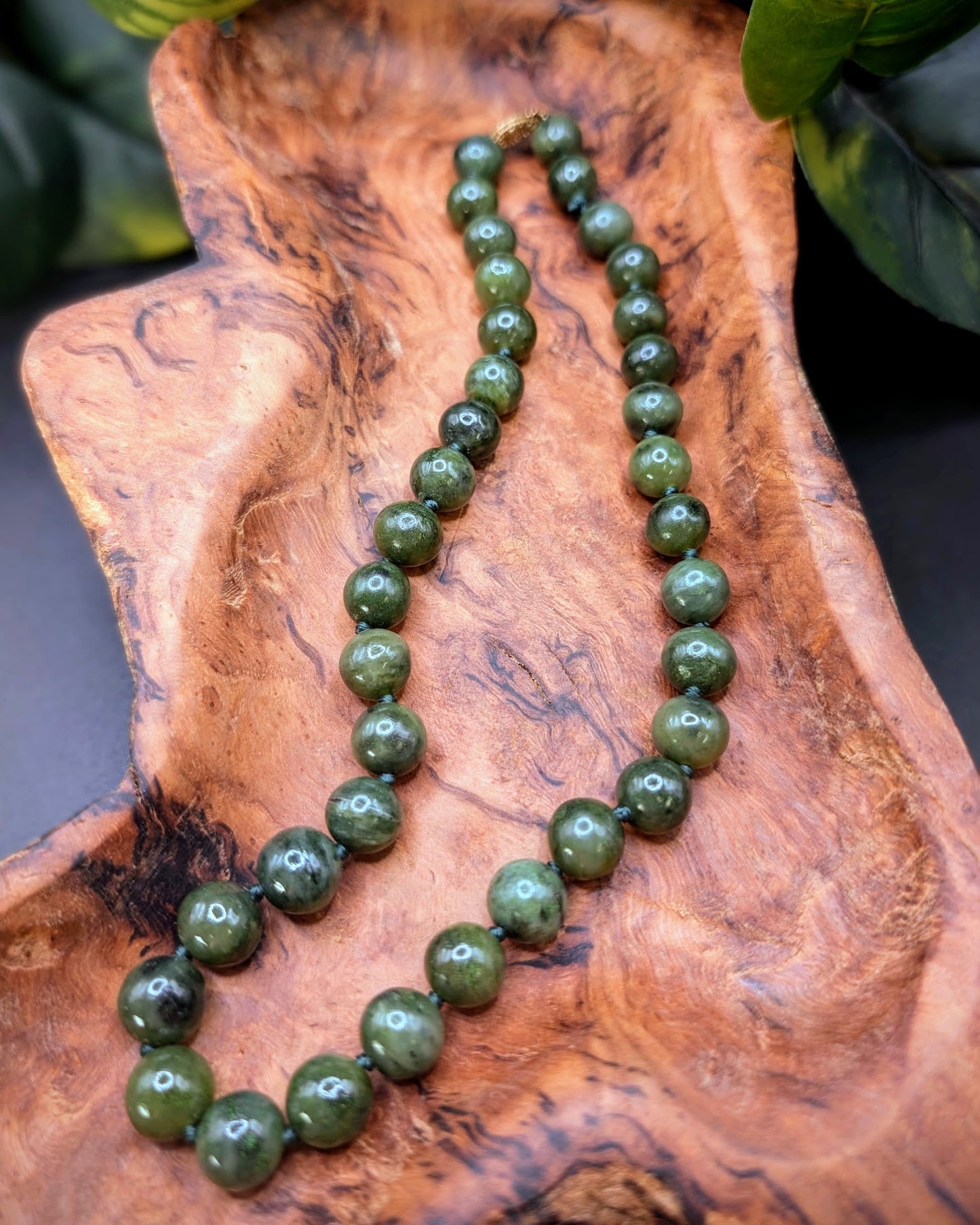 Nephrite Beaded Necklace