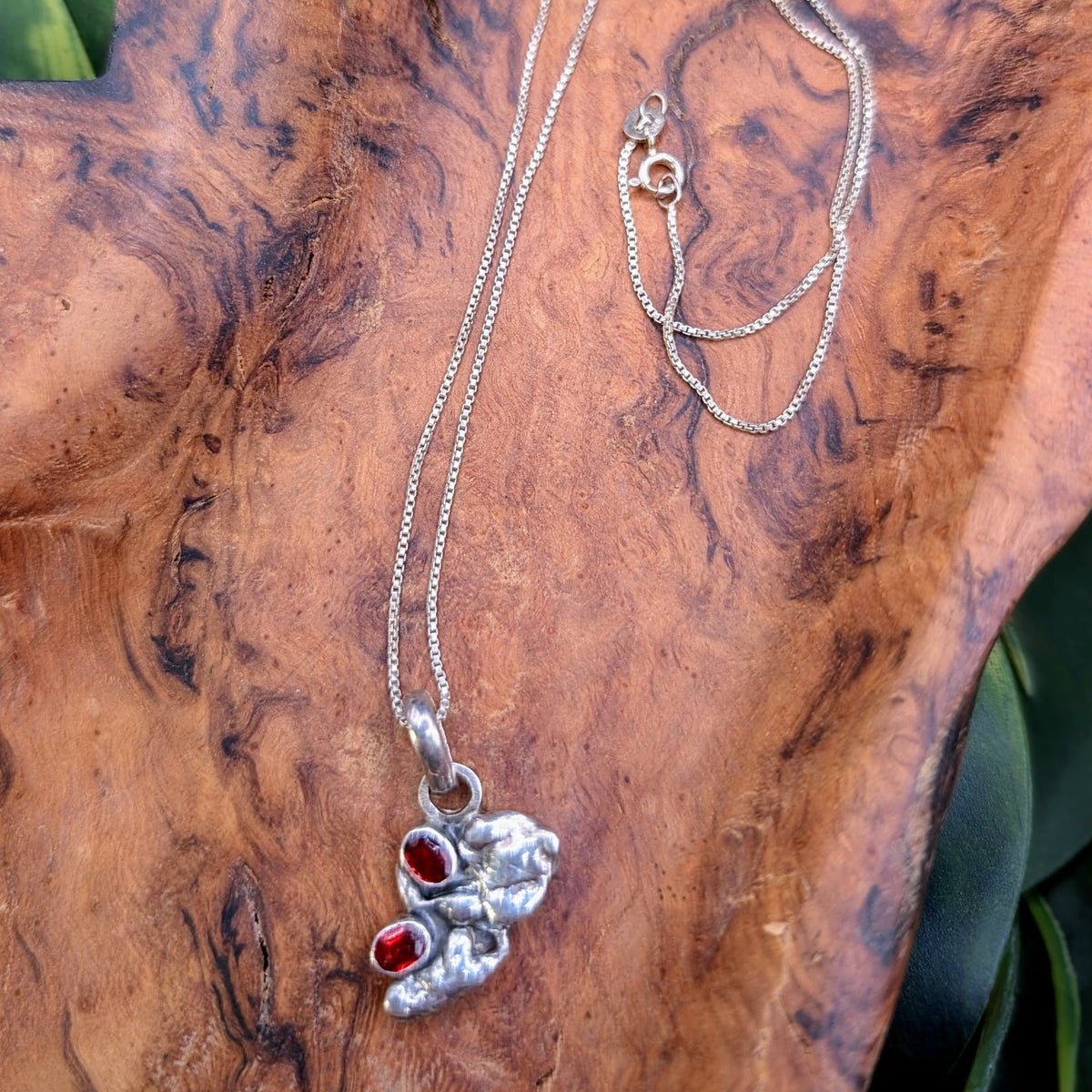 Sterling Silver Garnet Necklace