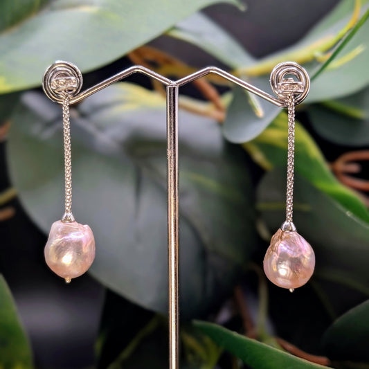 Freshwater Baroque Pearl Drop Earrings