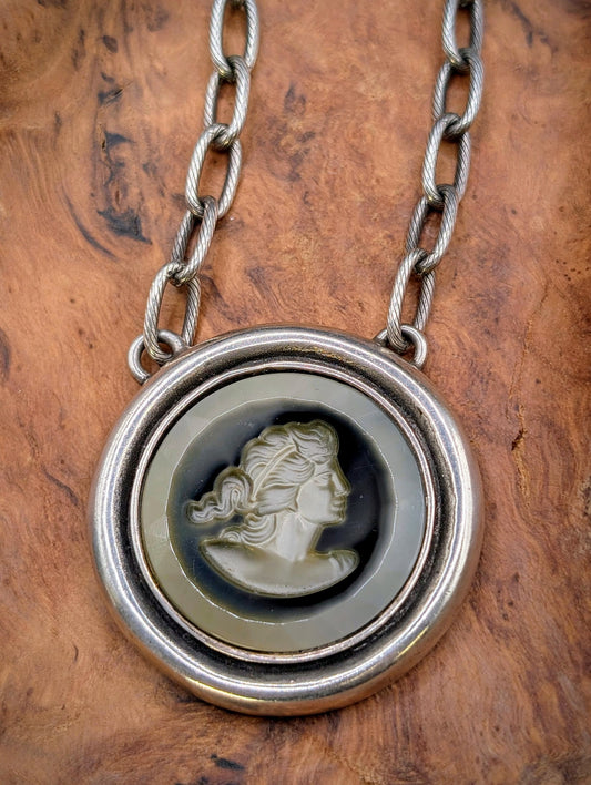 Extasia Intaglio Pendant Necklace