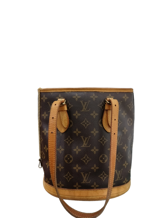 Louis Vuitton Monogram Petit Bucket Purse