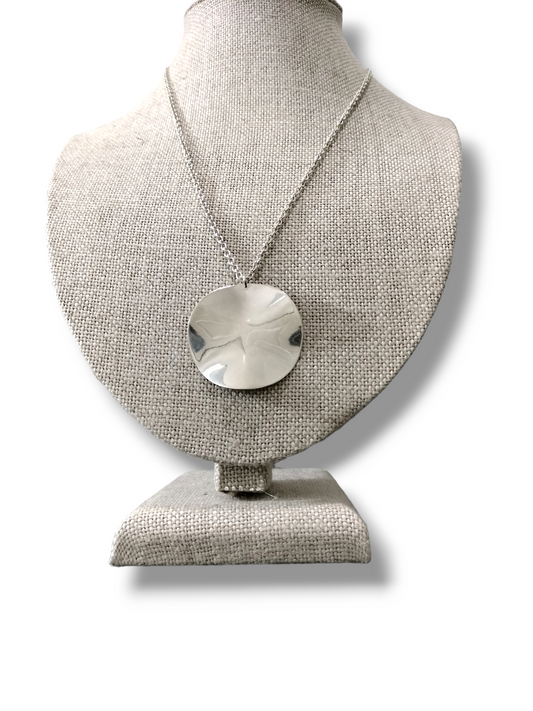 Retired  Ippolita Wave Disc in Sterling Silver Necklace