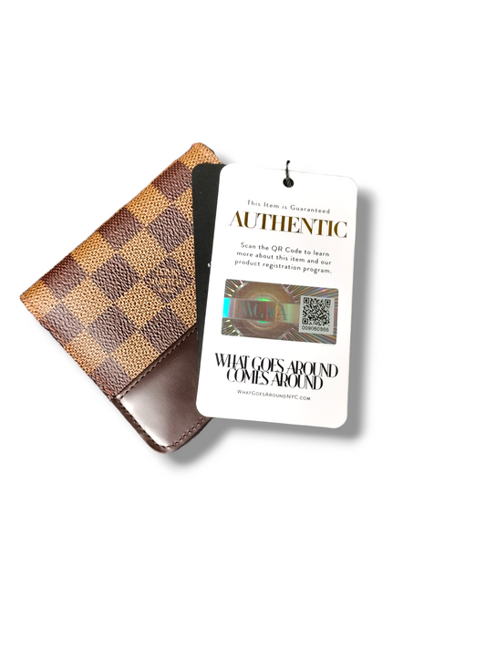 Louis Vuitton DAMIER EBENE COMPACT ZIP WALLET