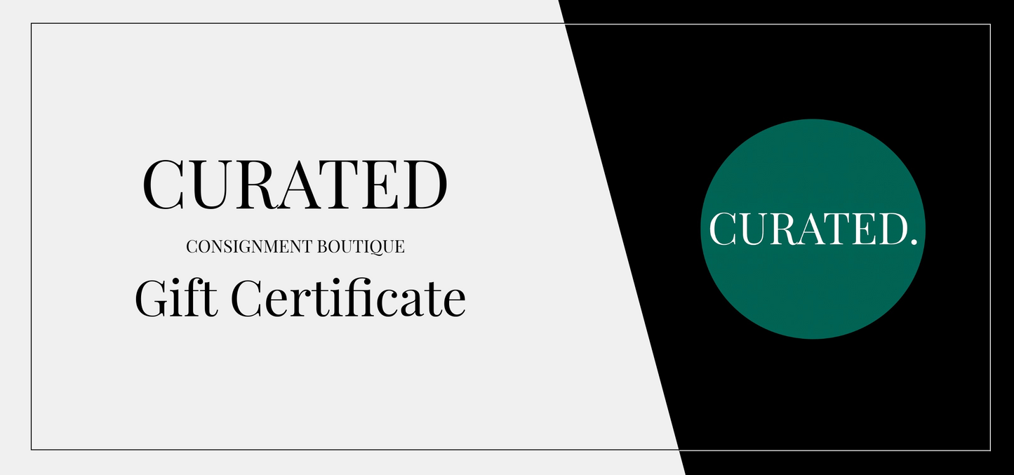 Curated Consignment Boutique Gift Certificate