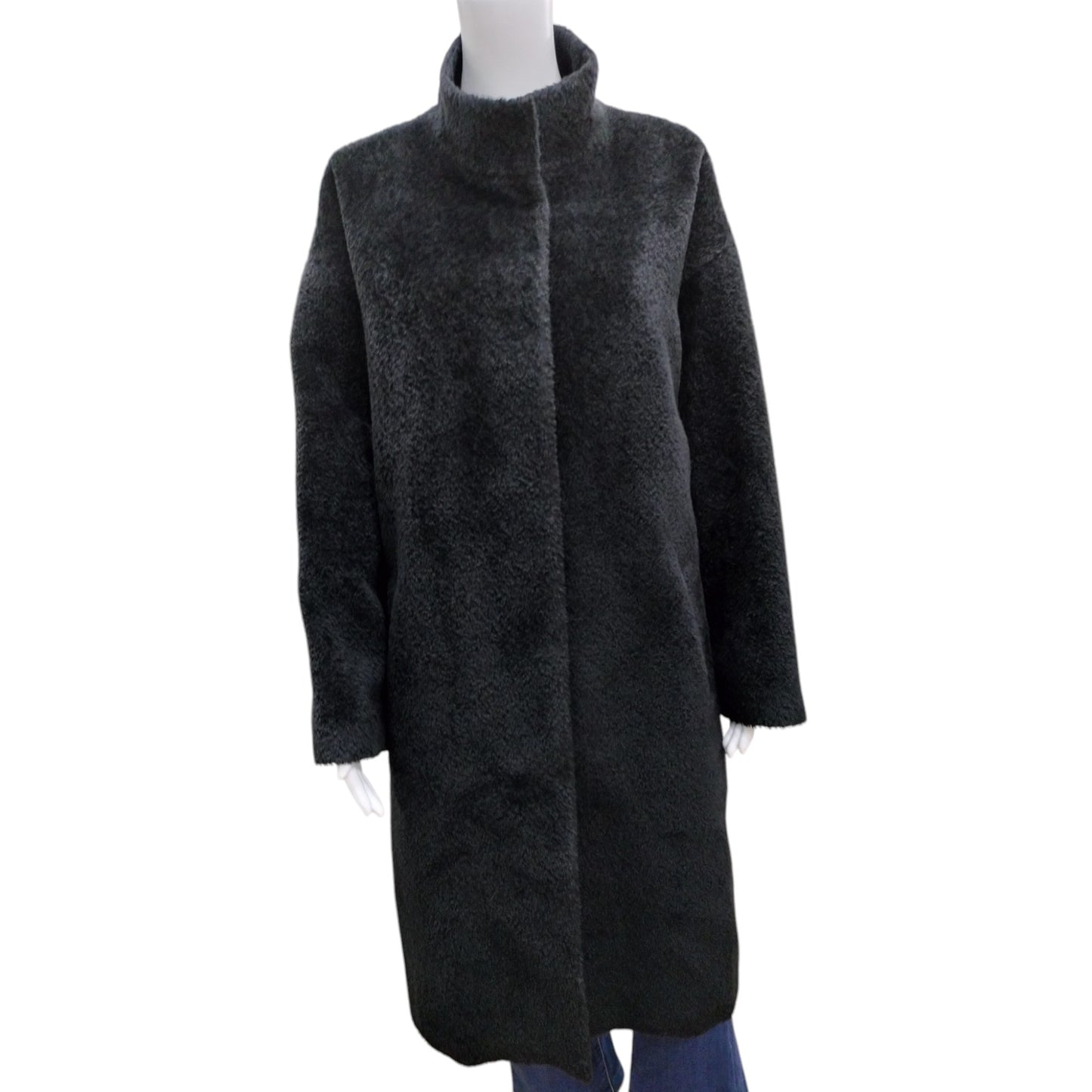 Eileen Fisher featuring Suri Alpaca collared coat Size M