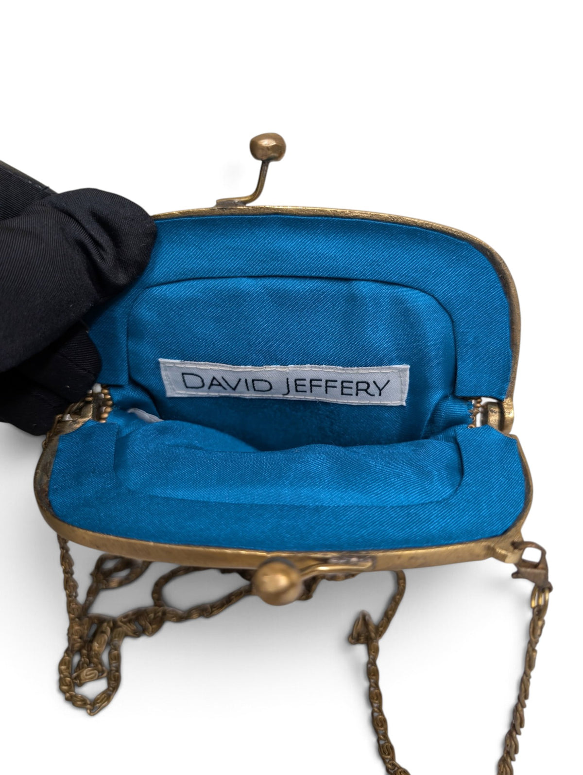 David Jeffery Small Beaded Crossbody Clutch