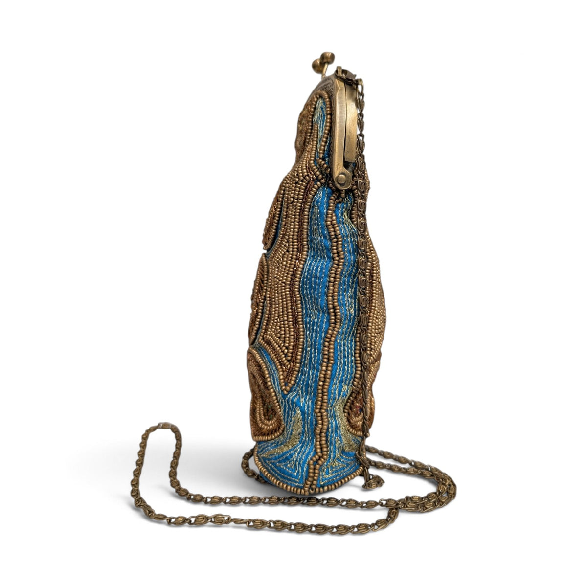 David Jeffery Small Beaded Crossbody Clutch